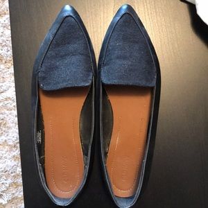 Old Navy black/grey pointy toe flats